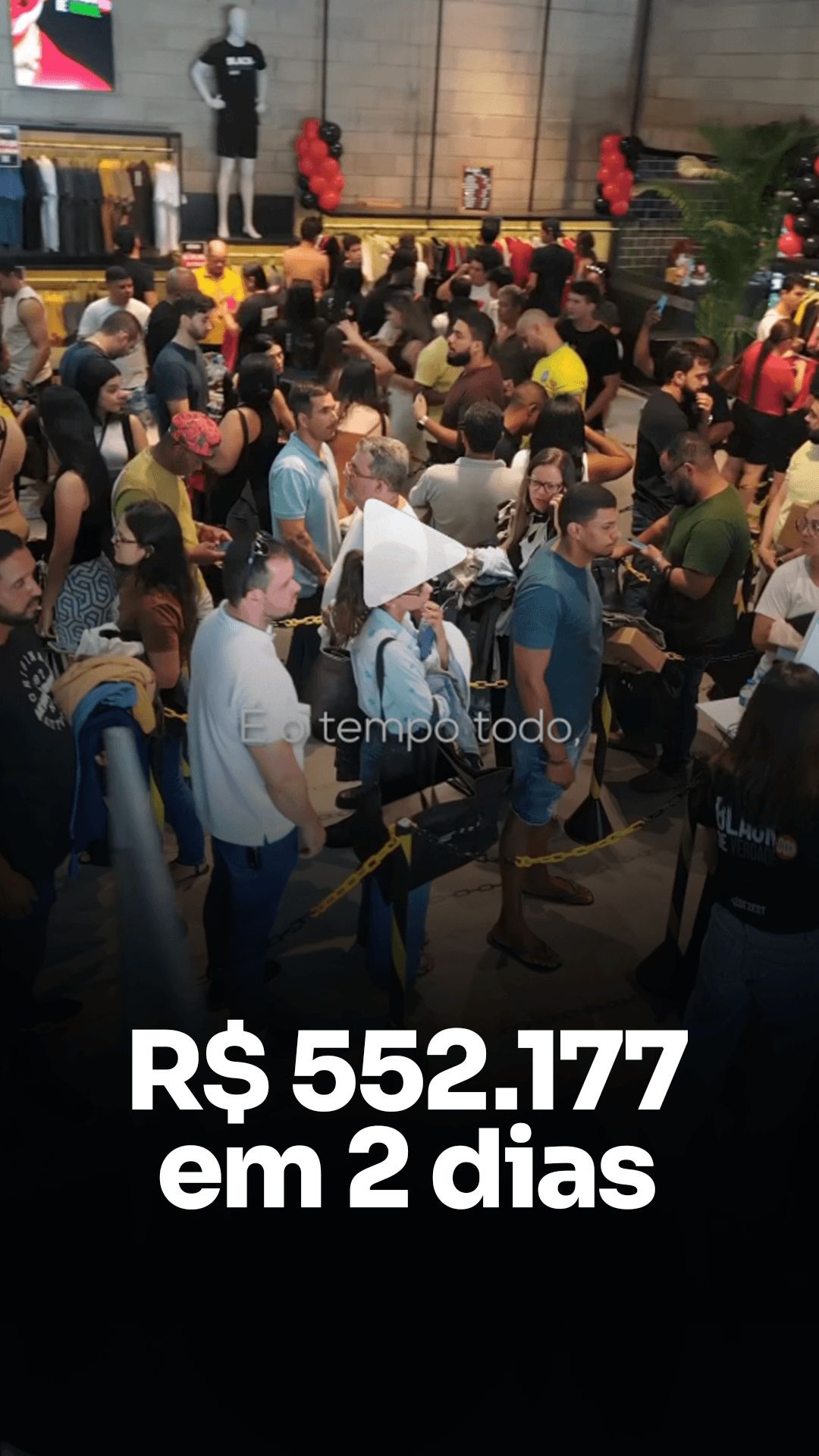 Resultado de faturamento vendendo roupa masculina